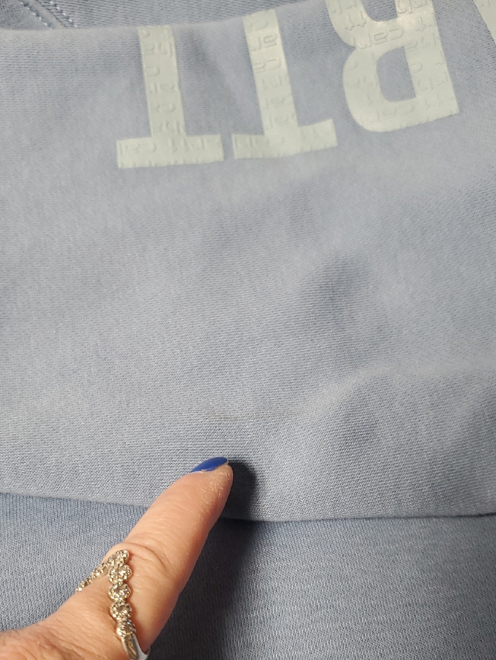 Carhartt Womens Relaxed Fit Crewneck Sweatshirt Size 2X Textured Arm Logo - Picture 10 of 14